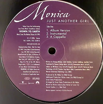 Monica - Just Another Girl