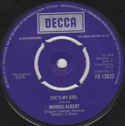 Morris Albert - She's My Girl