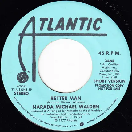 Narada Michael Walden - Better Man