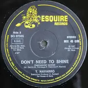 12inch Vinyl Single - Navarro - Don't Need To Shine