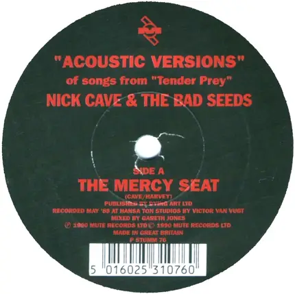 Nick Cave & The Bad Seeds - Acoustic Versions Of Songs From Tender Prey