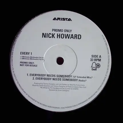 Nick Howard - Everybody Needs Somebody