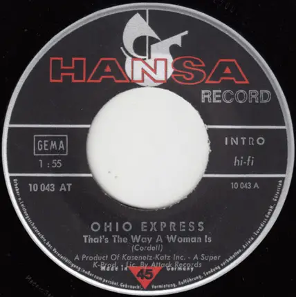 Ohio Express - That's The Way A Woman Is