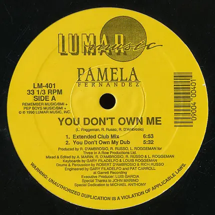 Pamela Fernandez - You Don't Own Me