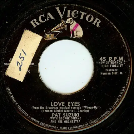 Pat Suzuki - I Enjoy Being A Girl / Love Eyes