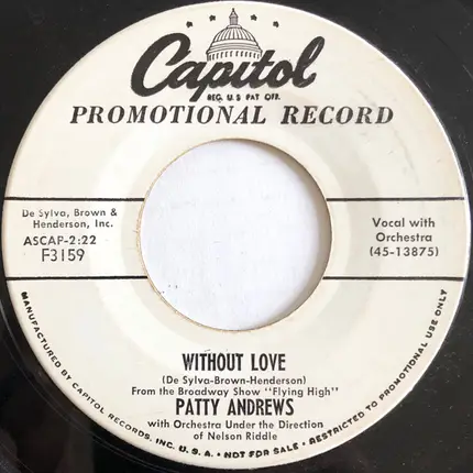 Patty Andrews - Where To, My Love?