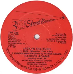 Patrick Adams Featuring Larri Lee - Jack In The Bush