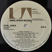 LP - Paul Anka - Anka - Gatefold