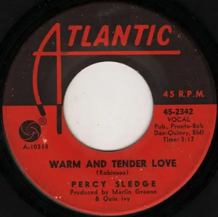 Percy Sledge - Warm And Tender Love