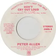 Peter Allen - Don't Cry Out Loud