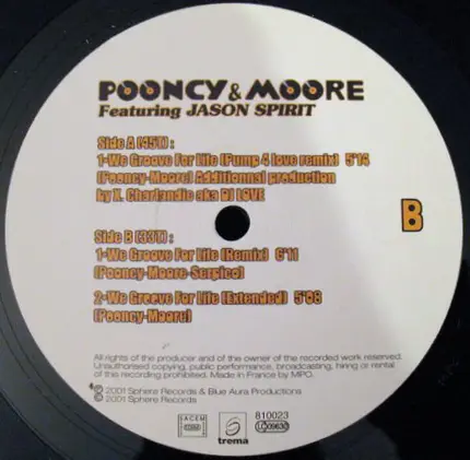 Pooncy & Moore Featuring Jason Spirit - We Groove For Life