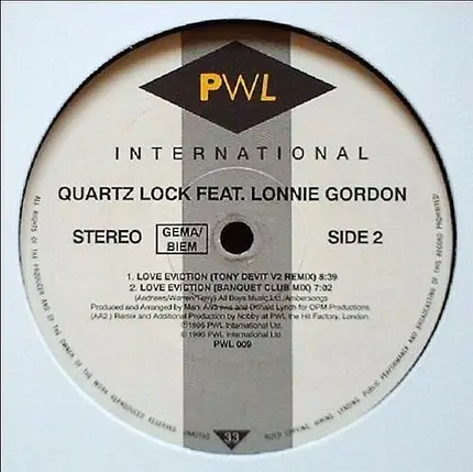 Quartzlock Feat. Lonnie Gordon - Love Eviction