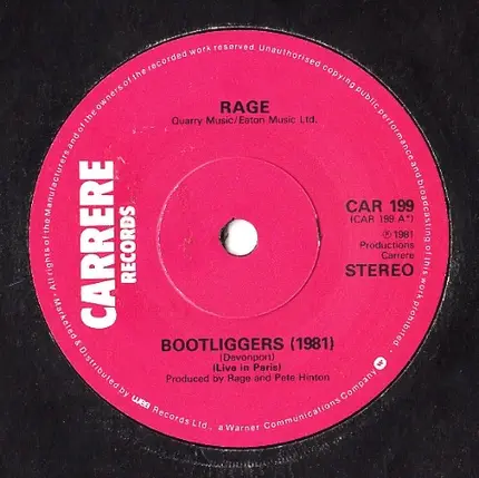 Rage - Bootliggers (1981) (Live In Paris)