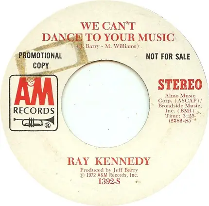 Ray Kennedy - We Can't Dance To Your Music