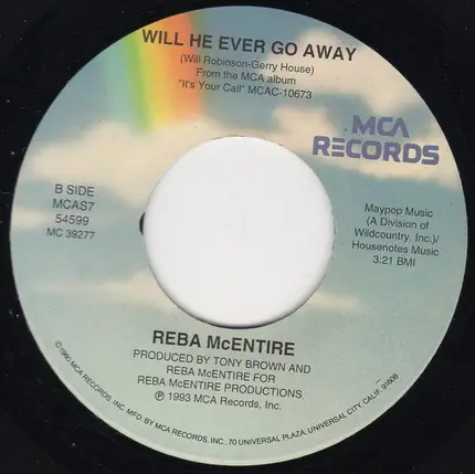 Reba McEntire - The Heart Won't Lie / Will He Ever Go Away