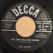 Rex Allen - No One Will Ever Know