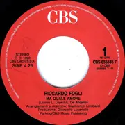 7inch Vinyl Single - Riccardo Fogli - Ma Quale Amore