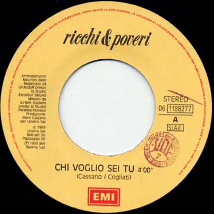 Ricchi E Poveri - Chi Voglio Sei Tu