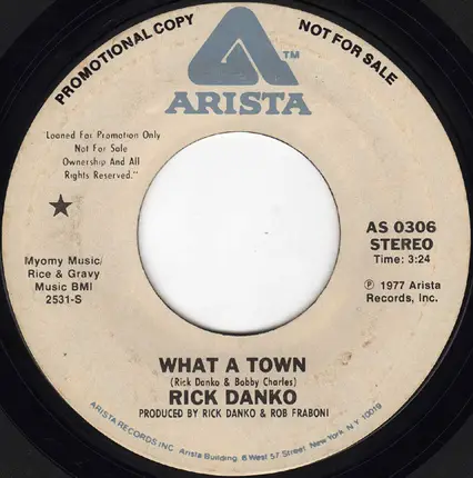 Rick Danko - What A Town