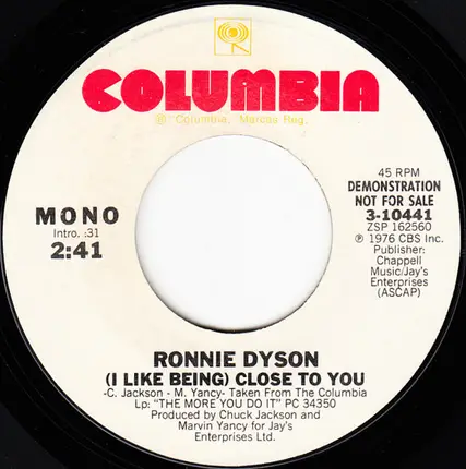 Ronnie Dyson - (I Like Being) Close To You