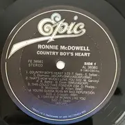 LP - Ronnie McDowell - Country Boy's Heart - Pitman Press