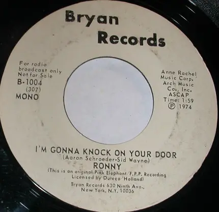 Ronny Lu - I'm Gonna Knock On Your Door