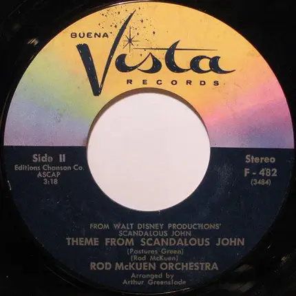 Rod McKuen / Rod McKuen Orchestra - Pastures Green / Theme From Scandalous John