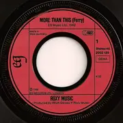 7'' - Roxy Music - More Than This