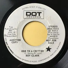 Roy Clark - Ode To A Critter / I'll Take The Time