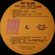 LP - Roy Black - You Are Not Alone (Du Bist Nicht Allein)