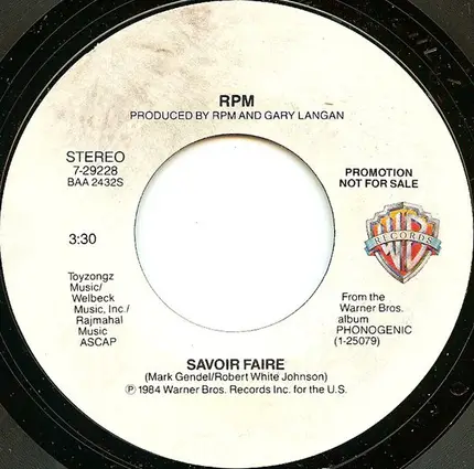 Rpm - Savoir Faire