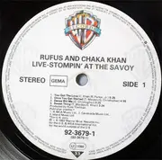 Double LP - Rufus & Chaka Khan - Live-Stompin' at the Savoy