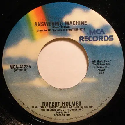 Rupert Holmes - Answering Machine