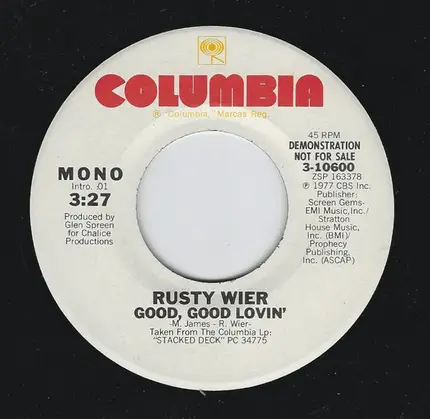 Rusty Wier - Good, Good Lovin'