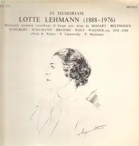 Franz Schubert - Lotte Lehmann - In Memoriam