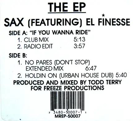 Sax Featuring El Finesse - The EP