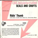 7inch Vinyl Single - Seals & Crofts - Ridin' Thumb