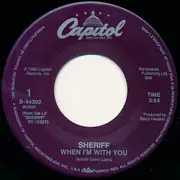 7inch Vinyl Single - Sheriff - When I'm With You