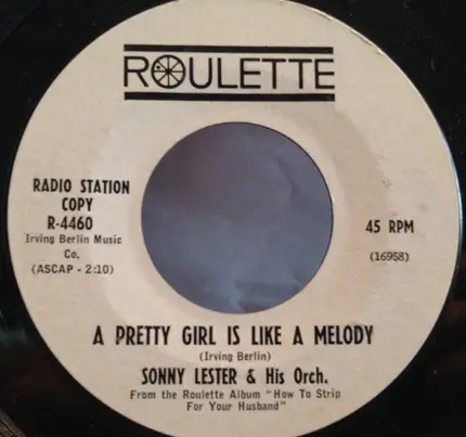 Sonny Lester & His Orchestra - A Pretty Girl Is Like A Melody