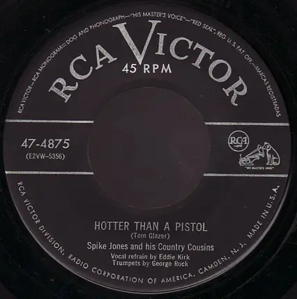 Spike Jones And His Country Cousins - Hot Lips / Hotter Than A Pistol