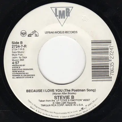 Stevie B - because i love you (the postman song)