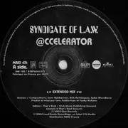 12inch Vinyl Single - Syndicate Of Law - @ccelerator